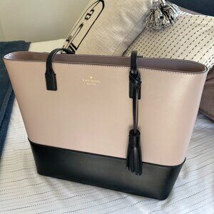 Large Kate Spade Tote - Black & Cream